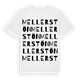 White t-shirt med Mellerstön ordlek t-shirt