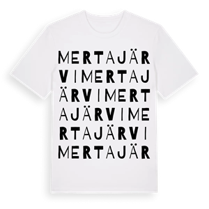 Mertajärvi ordlek t-shirt – ekologisk bomull t-shirt från Pinshirt