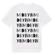 White t-shirt med Midbyn ordlek t-shirt