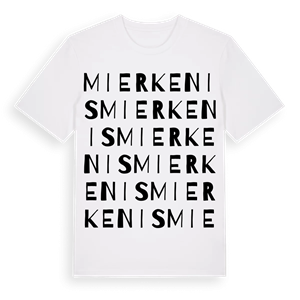 Mierkenis ordlek t-shirt – ekologisk bomull t-shirt från Pinshirt