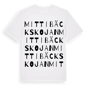 Mittibäckskojan ordlek t-shirt – ekologisk bomull t-shirt från Pinshirt