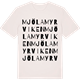 Vintage White t-shirt med Mjölamyrviken ordlek t-shirt