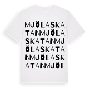 Mjölaskatan ordlek t-shirt – ekologisk bomull t-shirt från Pinshirt