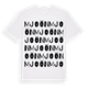 White t-shirt med Mjoön ordlek t-shirt