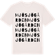 Vintage White t-shirt med Mjösjögården ordlek t-shirt