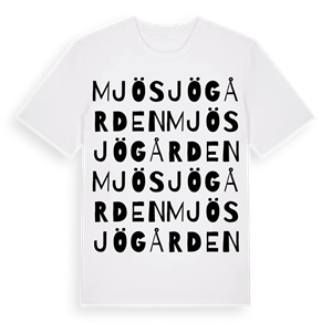 Mjösjögården ordlek t-shirt – ekologisk bomull t-shirt från Pinshirt