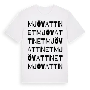 Mjövattnet ordlek t-shirt – ekologisk bomull t-shirt från Pinshirt