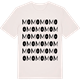 Vintage White t-shirt med Mo ordlek t-shirt