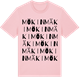 Pink Cotton t-shirt med Mökinmäki ordlek t-shirt