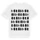 White t-shirt med Mörön ordlek t-shirt