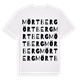 White t-shirt med Mörtberg ordlek t-shirt
