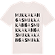 Vintage White t-shirt med Mukkakangas ordlek t-shirt
