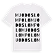 White t-shirt med Muodoslompolo ordlek t-shirt