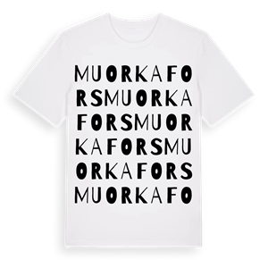 Muorkafors ordlek t-shirt – ekologisk bomull t-shirt från Pinshirt