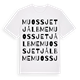 Muossjetjålbme ordlek t-shirt
