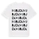 White t-shirt med Murjek ordlek t-shirt