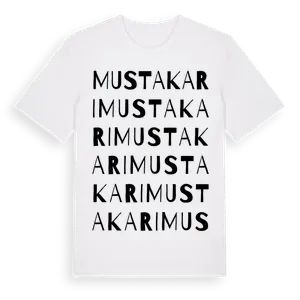 Mustakari ordlek t-shirt – ekologisk bomull t-shirt från Pinshirt
