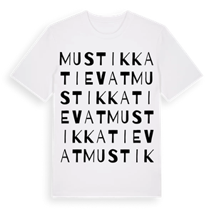 Mustikkatievat ordlek t-shirt – ekologisk bomull t-shirt från Pinshirt