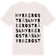 Vintage White t-shirt med Myrbergsträsk ordlek t-shirt