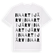 White t-shirt med Naartijärvi ordlek t-shirt
