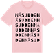 Pink Cotton t-shirt med Näsudden ordlek t-shirt