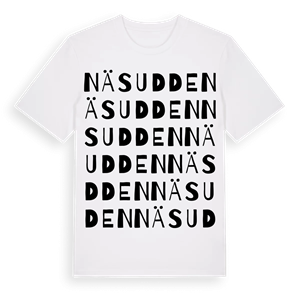 Näsudden ordlek t-shirt – ekologisk bomull t-shirt från Pinshirt