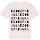 Vintage White t-shirt med Nedre Parakka ordlek t-shirt