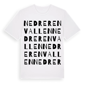 Nedre Renvallen ordlek t-shirt – ekologisk bomull t-shirt från Pinshirt