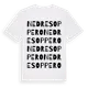 White t-shirt med Nedre Soppero ordlek t-shirt