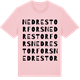 Pink Cotton t-shirt med Nedre Storfors ordlek t-shirt