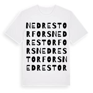Nedre Storfors ordlek t-shirt – ekologisk bomull t-shirt från Pinshirt