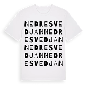 Nedre Svedjan ordlek t-shirt – ekologisk bomull t-shirt från Pinshirt