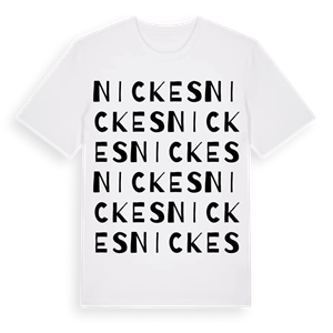 Nickes ordlek t-shirt – ekologisk bomull t-shirt från Pinshirt