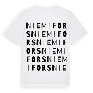 Niemifors ordlek t-shirt – ekologisk bomull t-shirt från Pinshirt