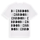 White t-shirt med Nienndo ordlek t-shirt