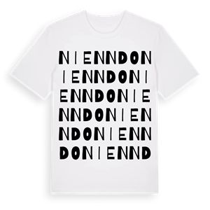 Nienndo ordlek t-shirt – ekologisk bomull t-shirt från Pinshirt