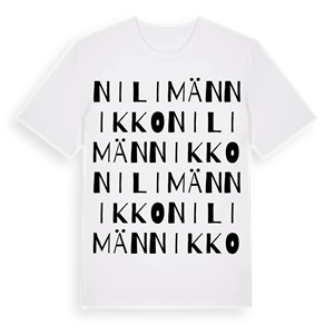 Nilimännikko ordlek t-shirt – ekologisk bomull t-shirt från Pinshirt