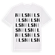 White t-shirt med Nils ordlek t-shirt