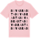Pink Cotton t-shirt med Nivanranta ordlek t-shirt