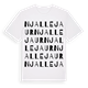 White t-shirt med Njallejaur ordlek t-shirt