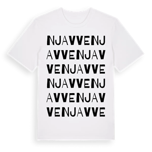 Njavve ordlek t-shirt – ekologisk bomull t-shirt från Pinshirt