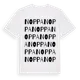 White t-shirt med Noppa ordlek t-shirt