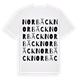 White t-shirt med Norbäck ordlek t-shirt