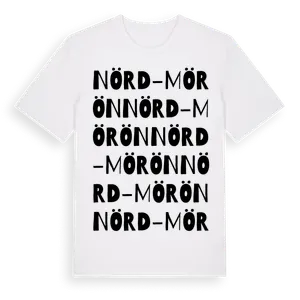 Nörd-Mörön ordlek t-shirt – ekologisk bomull t-shirt från Pinshirt