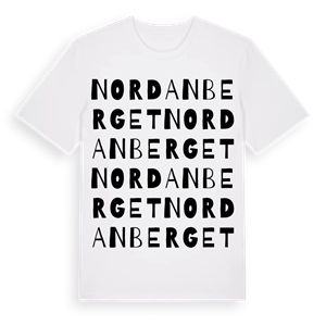 Nordanberget ordlek t-shirt – ekologisk bomull t-shirt från Pinshirt