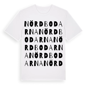 Nördbodarna ordlek t-shirt – ekologisk bomull t-shirt från Pinshirt