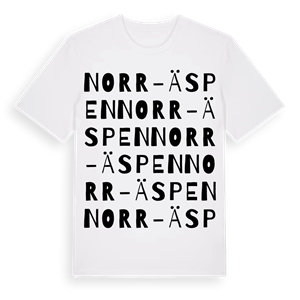 Norr-äspen ordlek t-shirt – ekologisk bomull t-shirt från Pinshirt