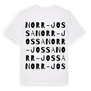 Norr-Jossa ordlek t-shirt – ekologisk bomull t-shirt från Pinshirt