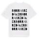 White t-shirt med Norra Bredåker ordlek t-shirt
