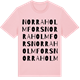 Pink Cotton t-shirt med Norra Holmfors ordlek t-shirt